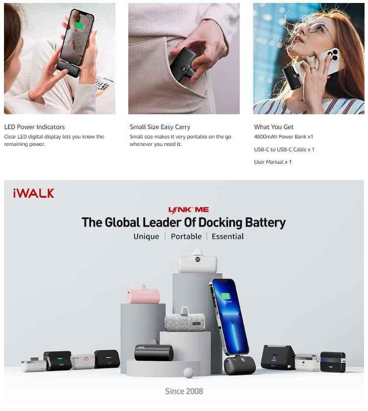 iWalk 4800mAh 20W Pocket Power Bank iWalk 4800mAh 20W Pocket Power Bank
